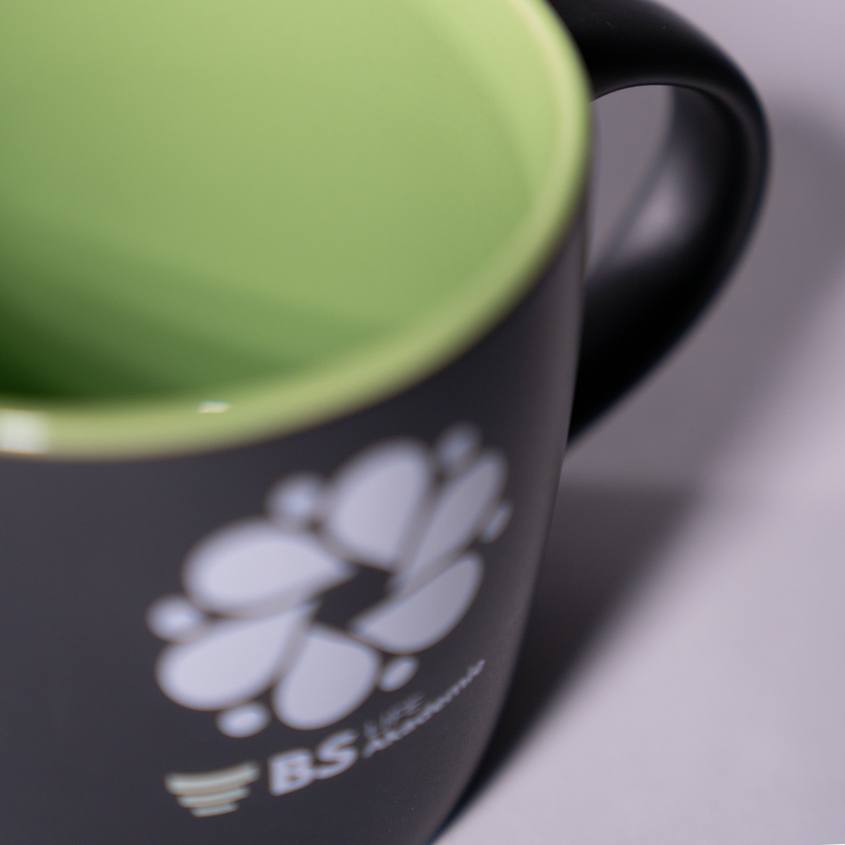 Tasse grün details